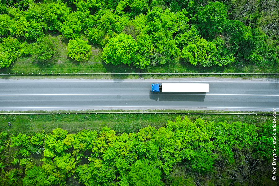 Camion en route