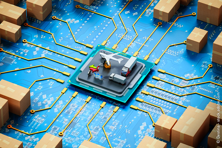 La logistique, avec ses réseaux étendus, constitue un domaine d’application idéal pour l’intelligence artificielle.