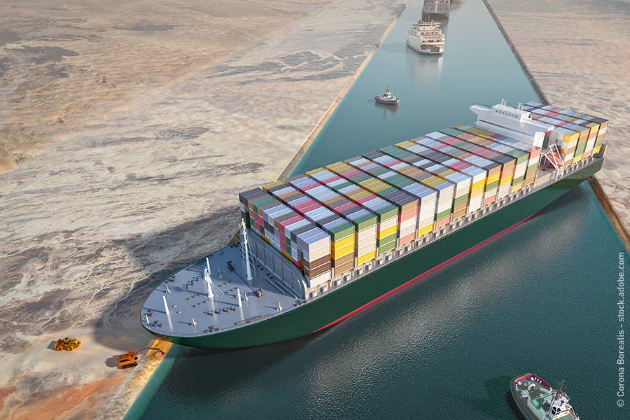 Blocage du canal de Suez Ever Given
