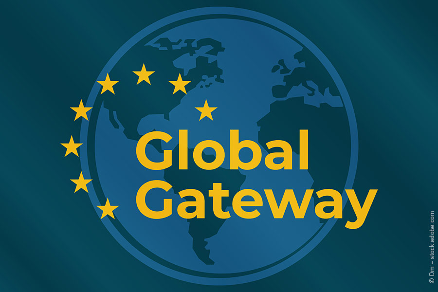 Global Gateway Logo with stars