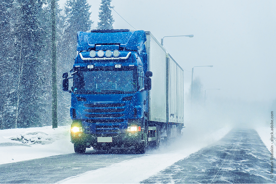 Conseils à l’attention des chauffeurs de poids&nbsp;lourds pour l’hiver